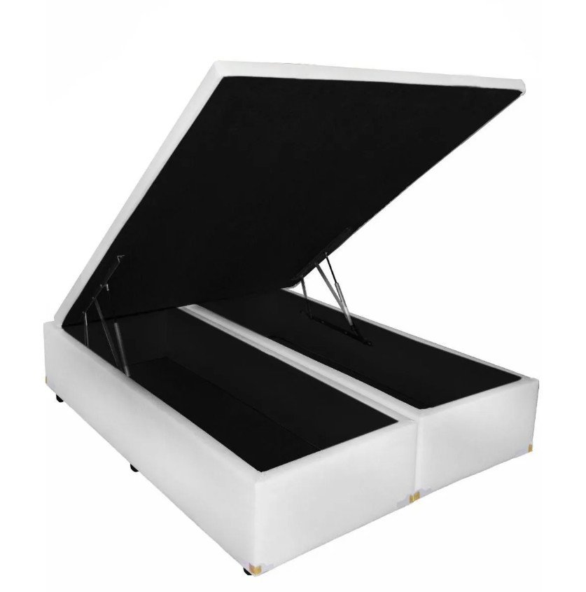 Cama Box Baú Bipartido Casal Premium 1,38 X 1,88 Diversas Cores (não Acompanha o Colchão) Master Box - 1