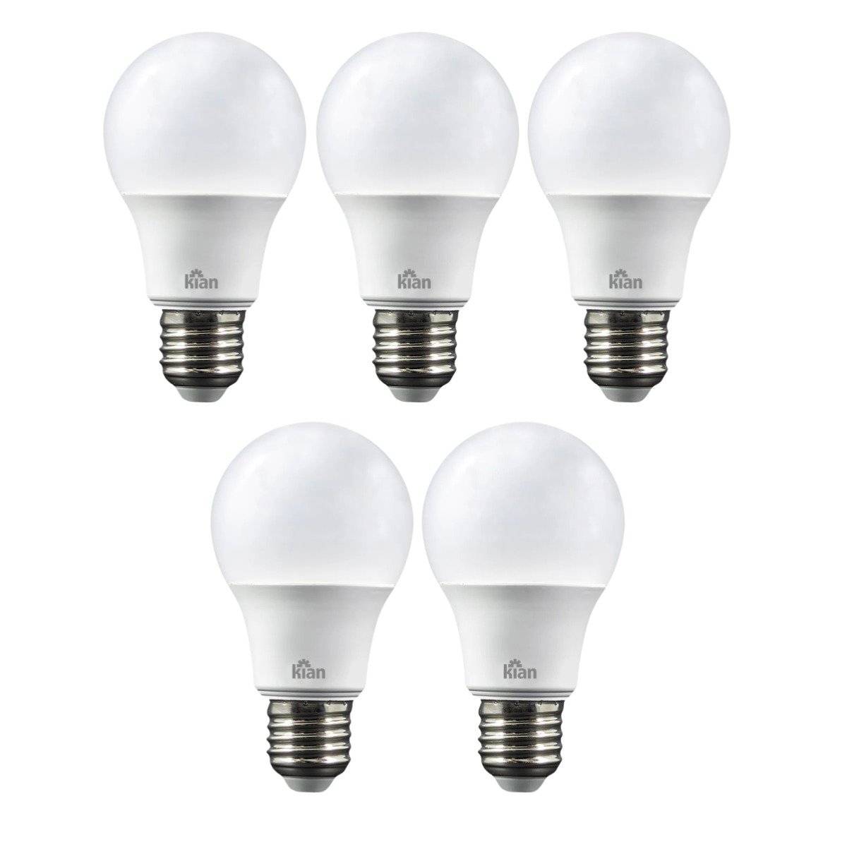 Lâmpada Led Bulbo Kian 12w 6500k Branca Fria 5 Peças