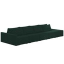 Ver imagem 1 de Sofá Ilha Modular com Puff para Sala Living 432cm Georgia K04 Veludo Verde - Mpozenato