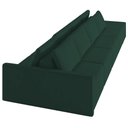Ver mais imagens de Sofá Ilha Modular com Puff para Sala Living 432cm Georgia K04 Veludo Verde - Mpozenato