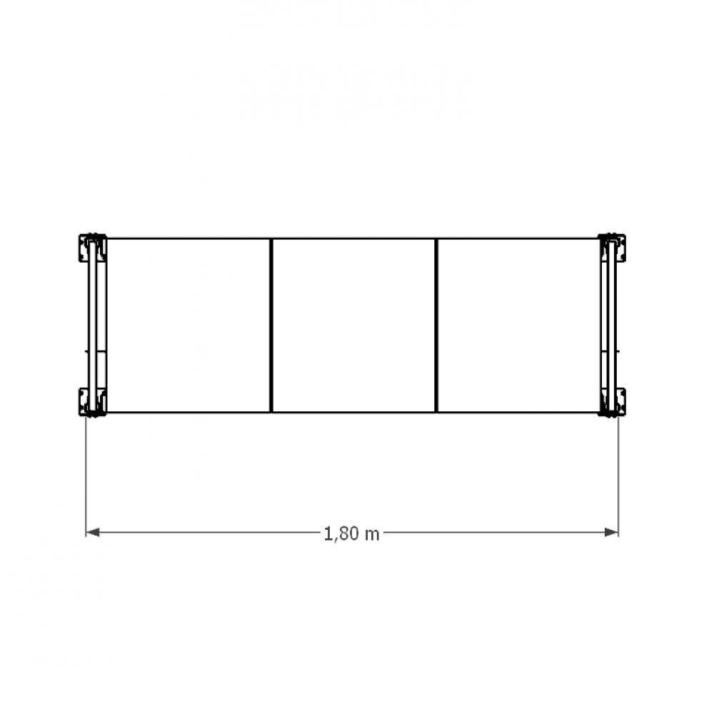 Gôndola 1 Mini Porta Pallet 250kg 180x200x60 (CxLxP) Cinza com Laranja e Bandejas MDF Branco - 3