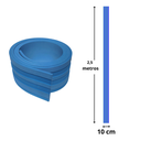 Ver imagem 3 de Painel Ripado Decorativo Quarto Eva Autocolante 10cm - 2,5m Azul