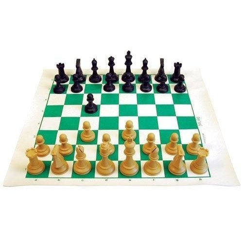 Jogo de Xadrez Profissional com Tabuleiro de Madeira 45x45 cm