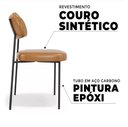 Ver imagem 4 de Kit 6 Cadeiras para Sala de Jantar e Cozinha Melissa em Aço Carbono