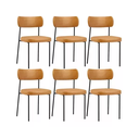 Ver imagem 1 de Kit 6 Cadeiras para Sala de Jantar e Cozinha Melissa em Aço Carbono