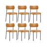 Kit 6 Cadeiras para Sala de Jantar e Cozinha Melissa em Aço Carbono - 1