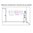 Ver imagem 7 de Espelho Multiuso Lapidado Fita Dupla Face 3M 50 cm Redondo