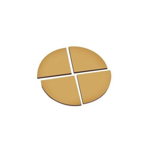 Círculos de Frações em MDF com 55 Peças 1372 - Carlu - 1