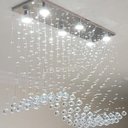 Ver imagem 1 de Lustre Para Mesa De Jantar Retangular:110V/220V (Bivolt)/espelhado/1m