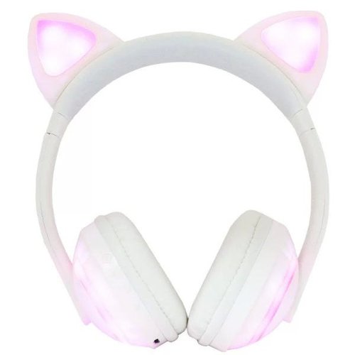 FONE DE OUVIDO HEADPHONE ORELHA DE GATO BLUETOOTH COM LED HF-C240BT EXBOM -  Meli Comércio 