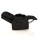 Ver imagem 7 de Poltrona do Papai Reclinável Massagem e Aquecimento Giratório Balanço 2 Porta Copos Gambon Pu Marrom