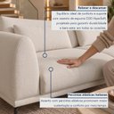 Ver mais imagens de Sofá Living 4 Lugares com Almofadas 230cm Siena