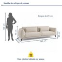 Ver imagem 4 de Sofá Living 4 Lugares com Almofadas 230cm Siena