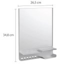 Ver imagem 2 de Armário com Espelho Sobrepor Astra 35x26,5cm Branco