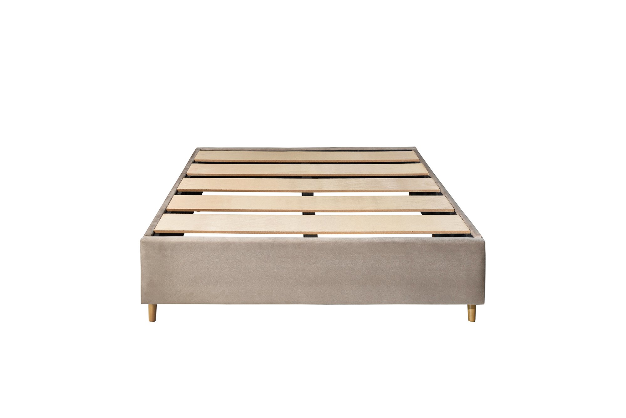 Base Box Solteiro 96x203x25 cm Versátil - 1º Cama Box Desmontável do Brasil - Veludo Areia - 4