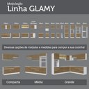 Ver mais imagens de Balcão de Canto 1 Porta (sem Tampo) Branco/Rustic Glamy Madesa