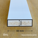 Ver imagem 3 de Boiserie MDF Branco 5cm Reta Lisa 7,36 Metros Lineares