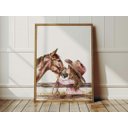 Ver imagem 1 de Quadro Decorativo Cowgirl Boiadeira Cavalo Rodeio Quarto Menina Decoração