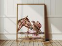 Ver imagem 1 de Quadro Decorativo Cowgirl Boiadeira Cavalo Rodeio Quarto Menina Decoração