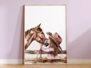 Ver imagem 2 de Quadro Decorativo Cowgirl Boiadeira Cavalo Rodeio Quarto Menina Decoração