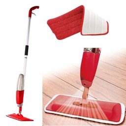 Esfregao Mop de Limpeza Com Dispenser Healthy Spray Esguicha Vassoura Casa Vermelho (healthy spray - 1 Esfregao Mop de Limpeza Com Dispenser Healthy Spray Esguicha Vassoura Casa Vermelho (healthy spray - 1