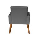 Ver imagem 3 de Poltrona Decorativa Mel Suede Cinza Sky Mobile