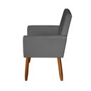 Ver imagem 4 de Poltrona Decorativa Mel Suede Cinza Sky Mobile