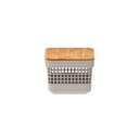 Ver imagem 4 de Cesto Organizador Grid com Tampa em Bambu 2,5l ou Bege
