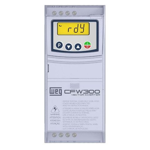 Inversor de Frequência Cfw300 220v Mono/trif 0,5cv 2,6a Weg