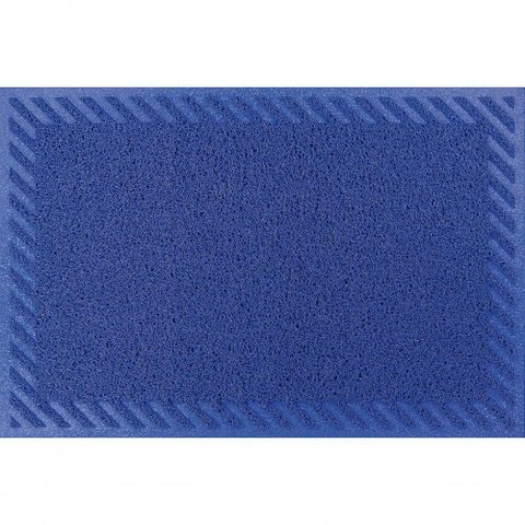 Capacho de Poa Vinílico Diagonale Azul 90x60cm - Uzoo Capacho Vinilico Diagonale 90x60cm Azul