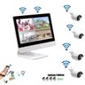 Dvr Câmera Com Monitor Sem Fio HD Wireless Kit 4 Câmeras Visao Noturna - 2