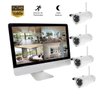 Dvr Câmera Com Monitor Sem Fio HD Wireless Kit 4 Câmeras Visao Noturna - 1
