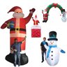 Kit Bonecos de Natal Papai noel e Boneco de Neve - 1