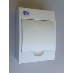 Quadro Distribuição Sobrepor 6 Disjuntor T. Branca Qdw Weg - 1