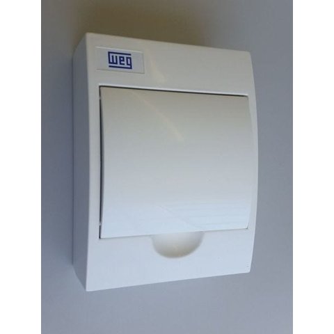 Quadro Distribuição Sobrepor 6 Disjuntor T. Branca Qdw Weg