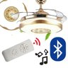 Ventilador de Teto Luminária Lustre Bluetooth Musical Controle Remoto (1889Mp3) - 1