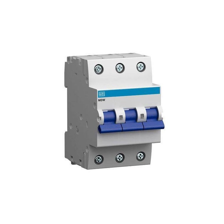Mini Disjuntor Tripolar 63a Mdw-c63-3 Weg