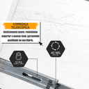 Ver imagem 4 de Cabeceira Casal Extensível com 2 Mesas de Cabeceira 4 Gavetas com Tomada Síria 