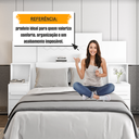 Ver mais imagens de Cabeceira Casal Extensível com 2 Mesas de Cabeceira 4 Gavetas com Tomada Síria 