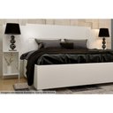 Ver imagem 1 de Painel Cama Box Madeirado Casal/quenn Arizona C/ 2 Mesas e Prateleiras Branco/neve - Tcil Móveis