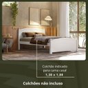 Ver imagem 4 de Cama de Casal Madeira Maciça Reforçado Woodstore