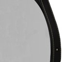 Ver imagem 2 de Espelho Decorativo Redondo com Moldura em Couro 55 cm Cor:Preto