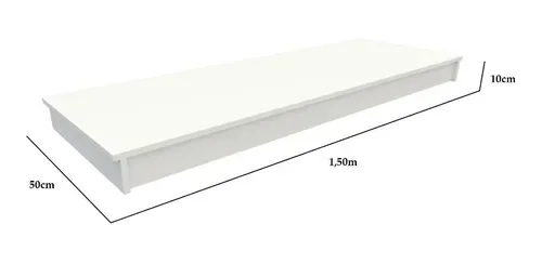 BASE TABLADO PARA MANEQUIM VITRINE 1,50 BRANCO - 2
