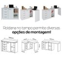 Ver imagem 5 de Mesa Escrivaninha para Escritório Logan Artany Branca