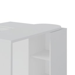 Mesa Escrivaninha para Escritório Logan Artany Branca - 2