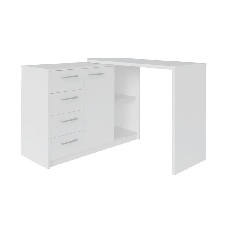Mesa Escrivaninha para Escritório Logan Artany Branca Mesa Escrivaninha para Escritório Logan Artany Branca