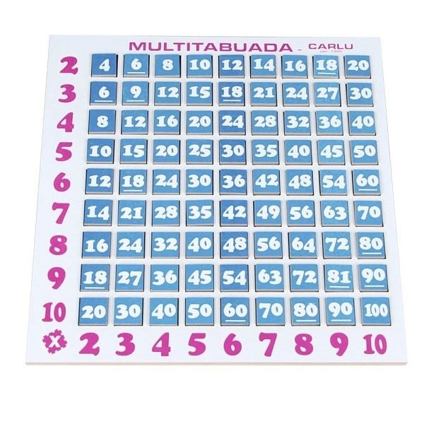 Tabuada De Multiplicação Para Preencher Em Madeira Mdf na