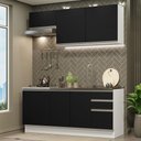 Ver imagem 1 de Cozinha Completa 180007 Com Armário E Balcão Branco/Preto