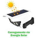 Ver imagem 2 de Luminaria Dummy Solar Camera Falsa Sensor Iluminaçao Externa Controle Segurança Luz Varanda Quintal 
