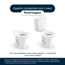 Ver imagem 4 de Assento Sanitário Soft Close Parati Preto para Vaso Logasa